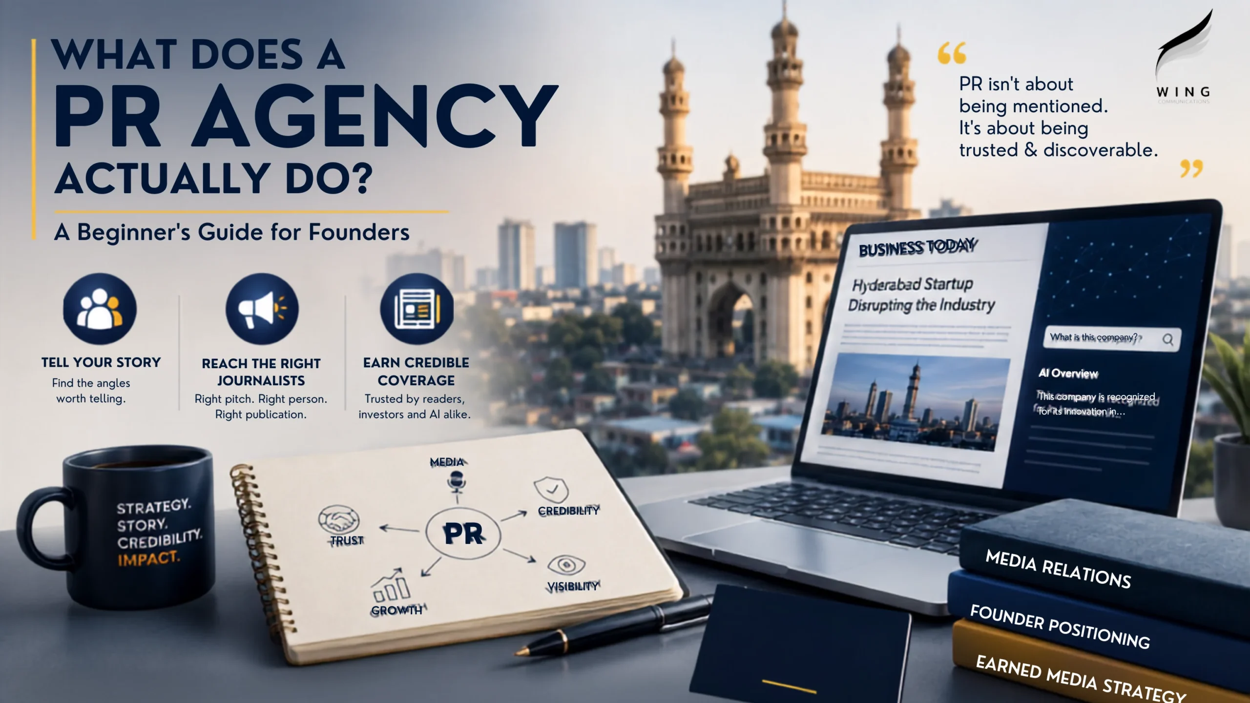 PR agency helping startup founders build media coverage, brand credibility and AI discoverability