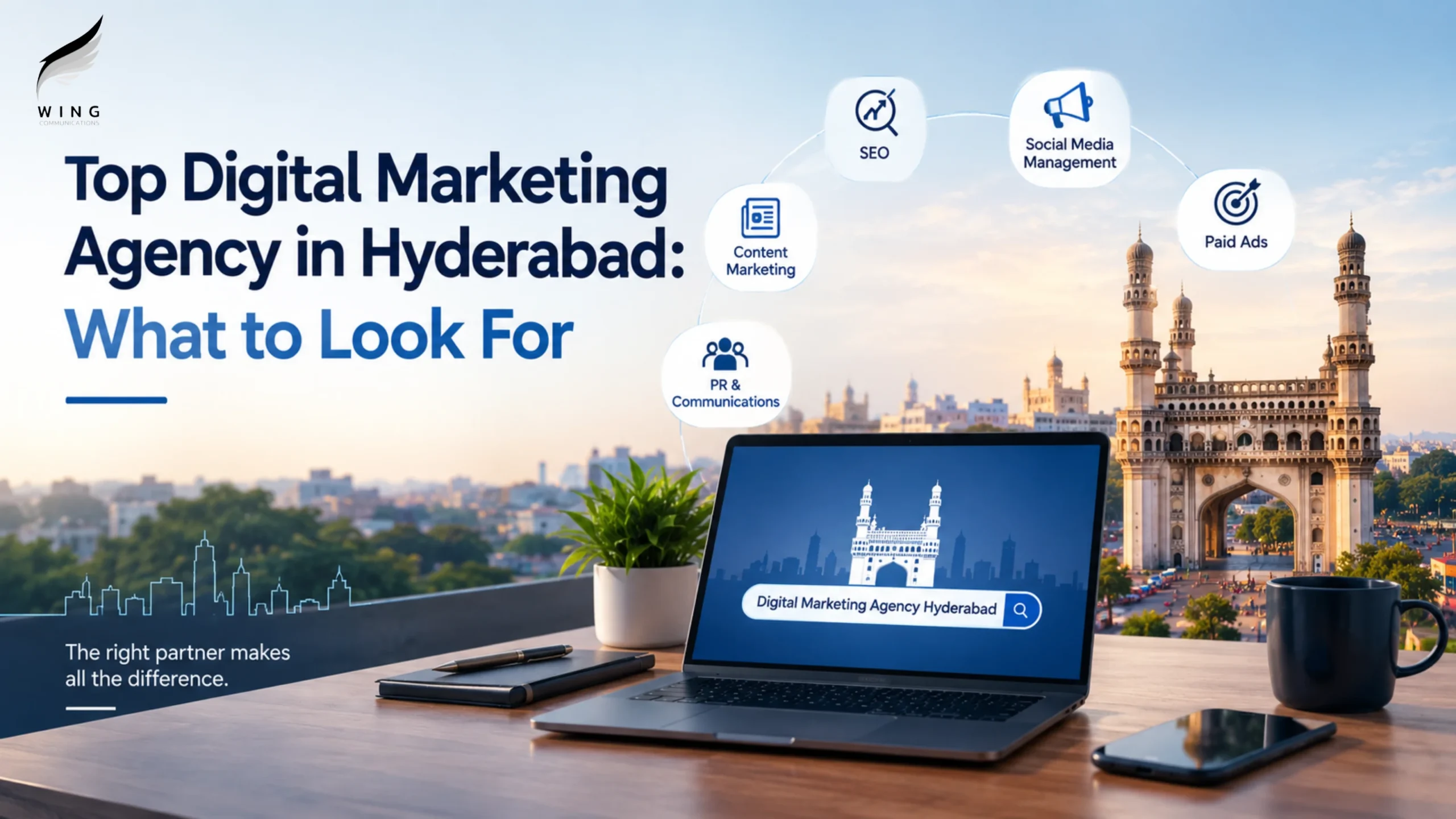 Digital marketing agency in Hyderabad with SEO, paid ads, social media and PR services