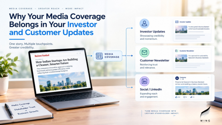 How companies can use media coverage in investor updates and customer newsletters to build credibility and stakeholder trust.